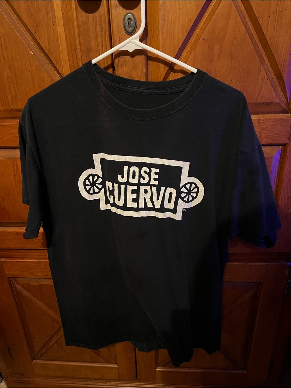 Jose Cuervo Tequila Logo T-Shirt - Black Vintage Style Graphic Tee - Size L